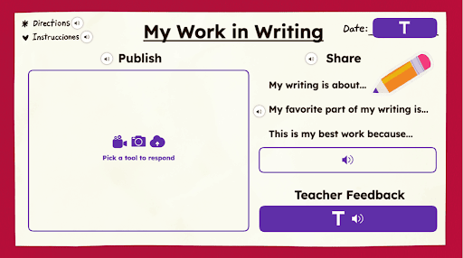 Highlights Lesson My Work in Writing Activity Page