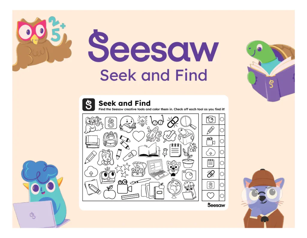 Seek & Color (Seesaw Activity)